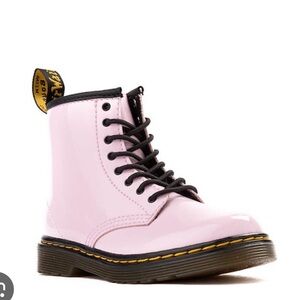 Girls Dr. Martens Pink Patent Boots - 11 - with box